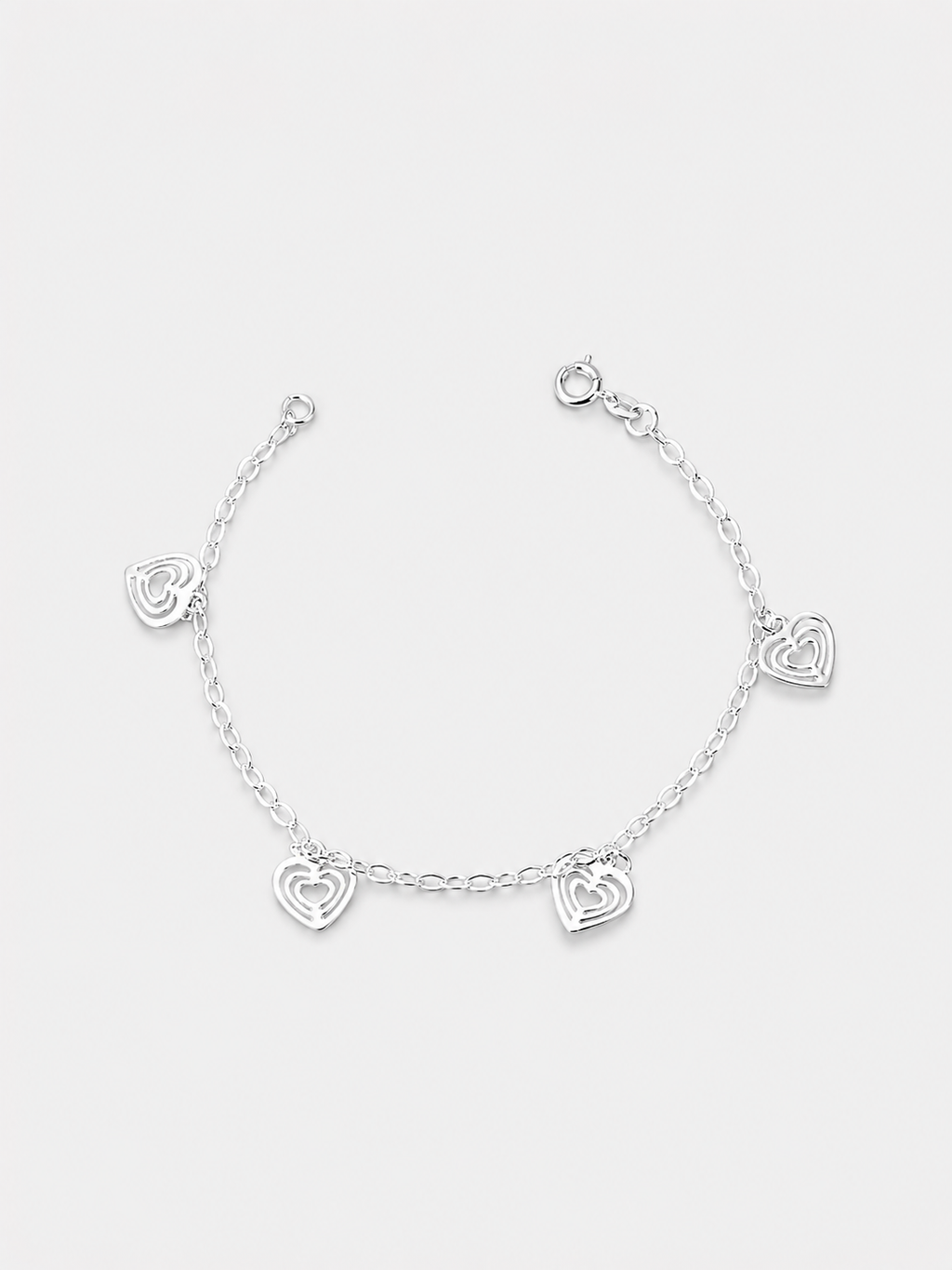 Pulseira Corações vazados