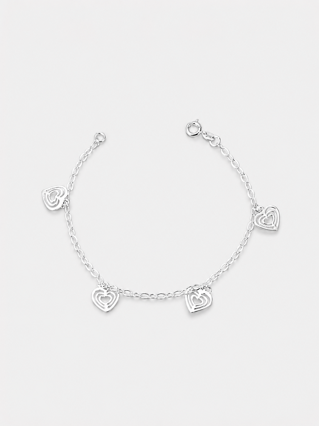 Pulseira Corações vazados